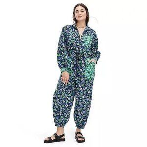 Diane Von Furstenberg DVF for Target Nylon Jazz Dot Green Sports Jumpsuit